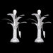 Banana Tree Pair - 9.5 x 2.5 Inches | German Silver Artificial Tree/ Decorative Tree for Table Top & Pooja - Table Stand Accessories