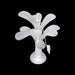 Banana Tree Pair - 9.5 x 2.5 Inches | German Silver Artificial Tree/ Decorative Tree for Table Top & Pooja - Table Stand Accessories