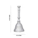 German Silver Hand Bell - 3.5 x 1.5 Inches | Ghanti/ Pooja Bell for Home & Temple - Pooja Bells