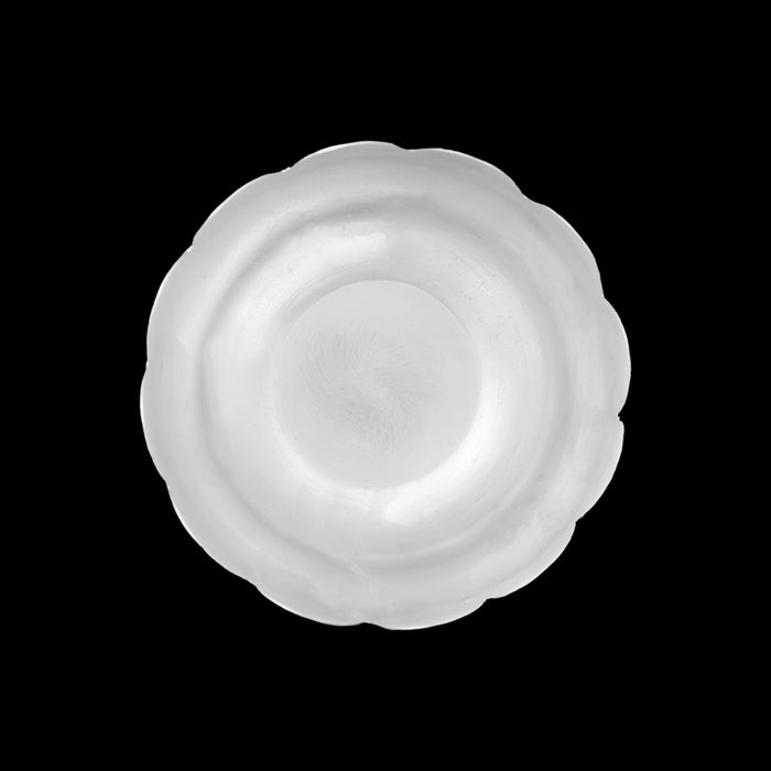 German Silver Bowl - 2 x 4 Inches | Lotus Design Pooja Cup/ Pooja Bowl for Home - Bowls