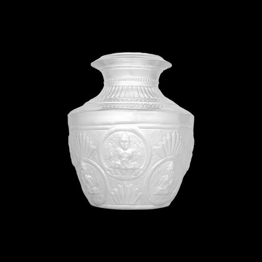 Ashtalakshmi Design Kalasa Kudam - 7.5 x 6.5 Inches | German Silver Handi/ Antique Polish Ghada for Pooja Decor - Kalash & Pooja Lota