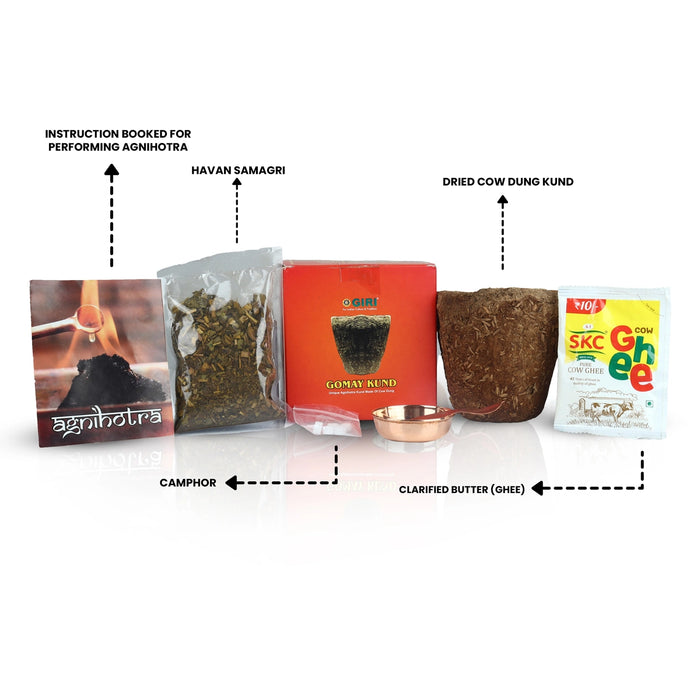 Kit Agnihotra Havan Per Rituali Ayurvedici - In Rame Con Accessori - Foto 2