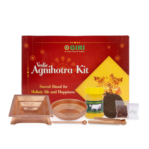 Giri Vedic Agnihotra Kit | Havan Set/ Pooja Pack for Homam and Yagna/ 690 Gms Approx - Pooja Rituals
