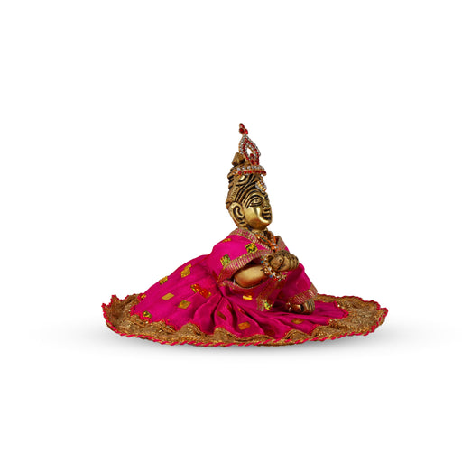 Crawling Krishna - 1.5 Inches | Little Krishna Statue/ Brass Idol/ Little Krishna Murti for Pooja - Brass Murties