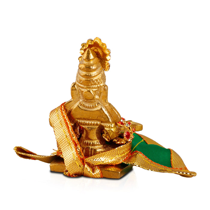 Annapuran Devi Murti - 2 Inches | Brass Idol/ Annapoorani Statue/ Annapurna Idol for Pooja - Brass Murties