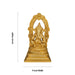 Ganesha with Arch Murti- 9 x 6.5 Inches | Brass Idol/ Ganapathi Statue/ Vinayagar Sculpture Decor for Home & Pooja - Brass Murties