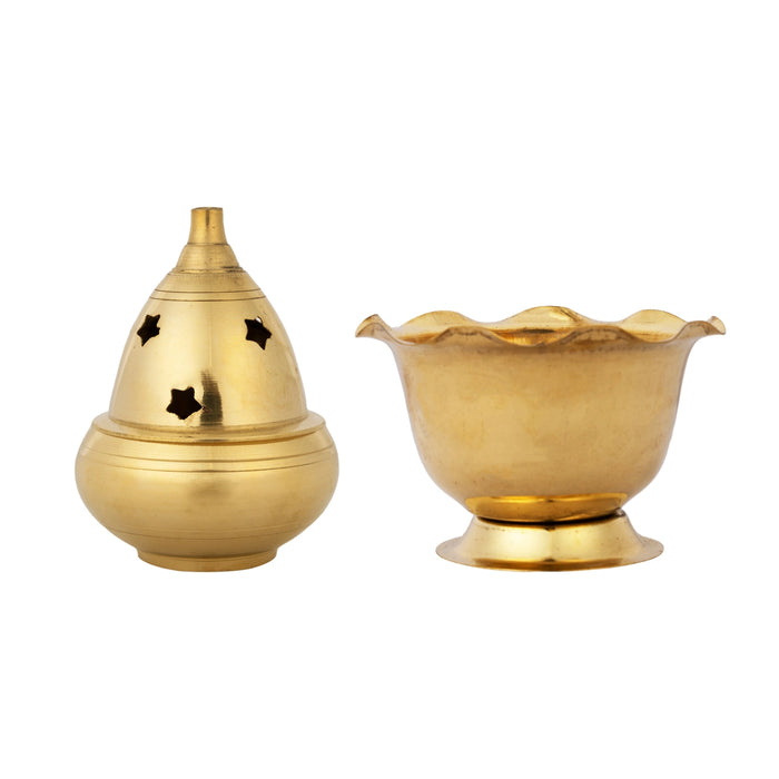 Brass Pooja Thali Set | 11 Pcs/ Pooja Set/ Puja Thali Set for Home & Temple - Pooja Thali Sets