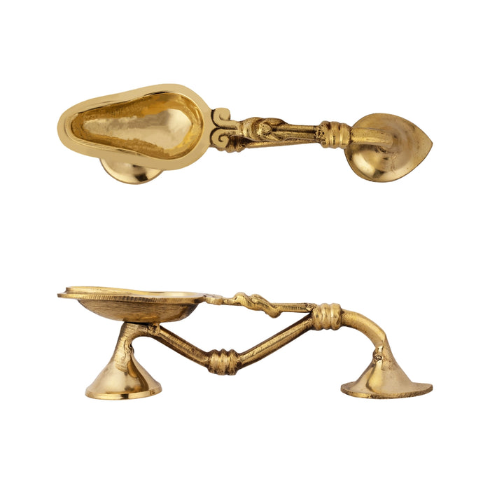 Brass Pooja Thali Set | 11 Pcs/ Pooja Set/ Puja Thali Set for Home & Temple - Pooja Thali Sets