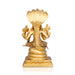 Vishnu Sitting on Sheshnag - 6.5 x 3 inches | Panchaloha Vishnu Idol / Murti for Home & Pooja Decor - Panchaloha Murties