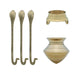 Brass Jaladhari Stand With Abhishek Lota Pair - 9 x 4 Inches | Shivling Jaldhara Stand With Loti for Pooja - Abhishek Plate