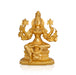 Mookambika Devi Idol With 8 Hands- 10 X 7 Inches | Brass Idol/ Gold Polish Sitting Mookambika Idol For Worship - Brass Murties