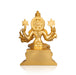 Mookambika Devi Idol With 8 Hands- 10 X 7 Inches | Brass Idol/ Gold Polish Sitting Mookambika Idol For Worship - Brass Murties