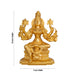 Mookambika Devi Idol With 8 Hands- 10 X 7 Inches | Brass Idol/ Gold Polish Sitting Mookambika Idol For Worship - Brass Murties