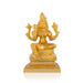 Raja Rajeshwari Devi Sitting On Base - 5 X 3 Inches | Brass Idol/ Gold Polish Rajeshwari Murti For Pooja Room - Brass Murties