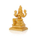 Raja Rajeshwari Devi Sitting On Base - 5 X 3 Inches | Brass Idol/ Gold Polish Rajeshwari Murti For Pooja Room - Brass Murties