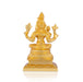 Raja Rajeshwari Devi Sitting On Base - 5 X 3 Inches | Brass Idol/ Gold Polish Rajeshwari Murti For Pooja Room - Brass Murties
