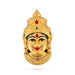 Brass Devi Face - 6 X 3 Inches | Enamel & Gold Polish Amman Face/ Lakshmi Face For Varalakshmi Décor - Head & Face Accessories