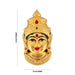 Brass Devi Face - 6 X 3 Inches | Enamel & Gold Polish Amman Face/ Lakshmi Face For Varalakshmi Décor - Head & Face Accessories