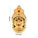 Brass Devi Face - 7 X 3.75 Inches | Enamel & Gold Polish Amman Face/ Lakshmi Face For Varalakshmi Decor - Head & Face Accessories