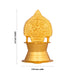 Kamakshi Deepam - 6.5 X 3.75 Inches | Brass Lamp/ Gold Polish Kamatchi Vilakku/ Kamakshi Vilakku For Lighting - Deity Lamps