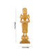Lady Holding With Brass Lamp - 5 X 1.5 Inches | Brass Deepam/ Gold Polish Standing Deep Lady For Home - Paavai Vilakku / Lady With A Lamp