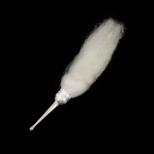 Venchamaram - 5 Inches | Chawar/ White Metal Handle Chanwara/ Chaur for Deity - Deity Accessories