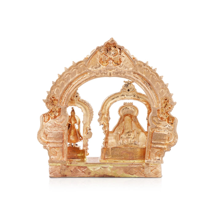 Annamalaiyar Unnamalai Murti With Base - 3 x 3 Inches | Panchaloha Statue With Arch for Pooja - Panchaloha Murties