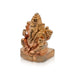 Ganesh Murti Sitting On Base - 1 x 0.5 Inches | Panchaloha Statue/ Ganpati Murti/ Vinayaka Statue for Pooja - Panchaloha Murties