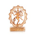 Natraj Statue Standing On Base - 2 x 1.5 Inches | Panchaloha Statue/ Natraja Murti With Arch for Pooja - Panchaloha Murties