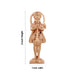 Anjaneya Statue Standing On Base - 3 x 1 Inches | Panchaloha Statue/ Hanuman Murti for Pooja - Panchaloha Murties