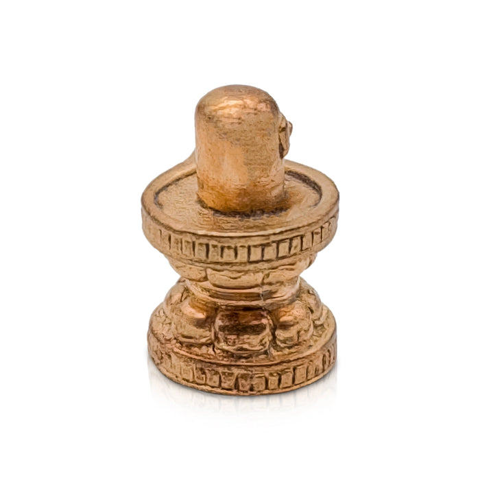 Shiv Ling Murti - 0.75 x 0.5 Inch | Panchaloha Statue/ Shiva Lingam Statue/ Shiv Ling Idol for Pooja - Panchaloha Murties