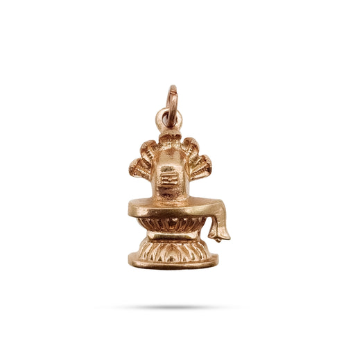 Shiv Ling Murti With Nag Design Pendant - 1 x 0.75 Inch | Panchaloham Locket/ Dollar for Men And Women - Mala & Pendant