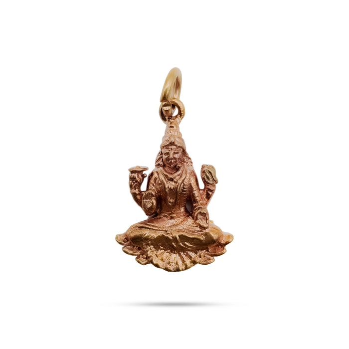Lakshmi Murti Design Pendant - 1 x 0.75 Inch | Panchaloham Locket/ Dollar for Men And Women - Mala & Pendant