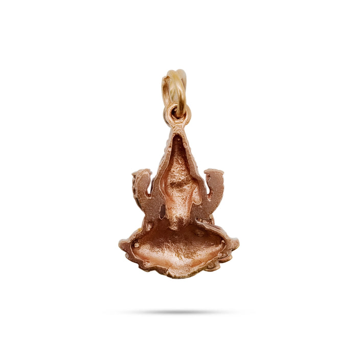 Lakshmi Murti Design Pendant - 1 x 0.75 Inch | Panchaloham Locket/ Dollar for Men And Women - Mala & Pendant