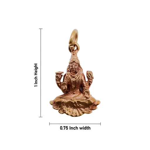 Lakshmi Murti Design Pendant - 1 x 0.75 Inch | Panchaloham Locket/ Dollar for Men And Women - Mala & Pendant