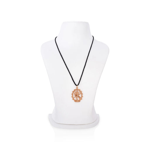 Natraj Murti Dollar - 1.5 x 1 Inches | Panchaloham Pendant/ Locket for Men & Women - Mala & Pendant