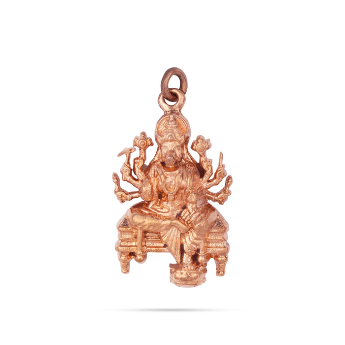 Varahi Murti Dollar - 1.5 x 0.75 Inches | Panchaloham Pendant/ Locket for Men & Women - Mala & Pendant