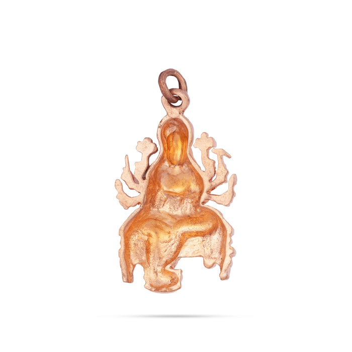 Varahi Murti Dollar - 1.5 x 0.75 Inches | Panchaloham Pendant/ Locket for Men & Women - Mala & Pendant