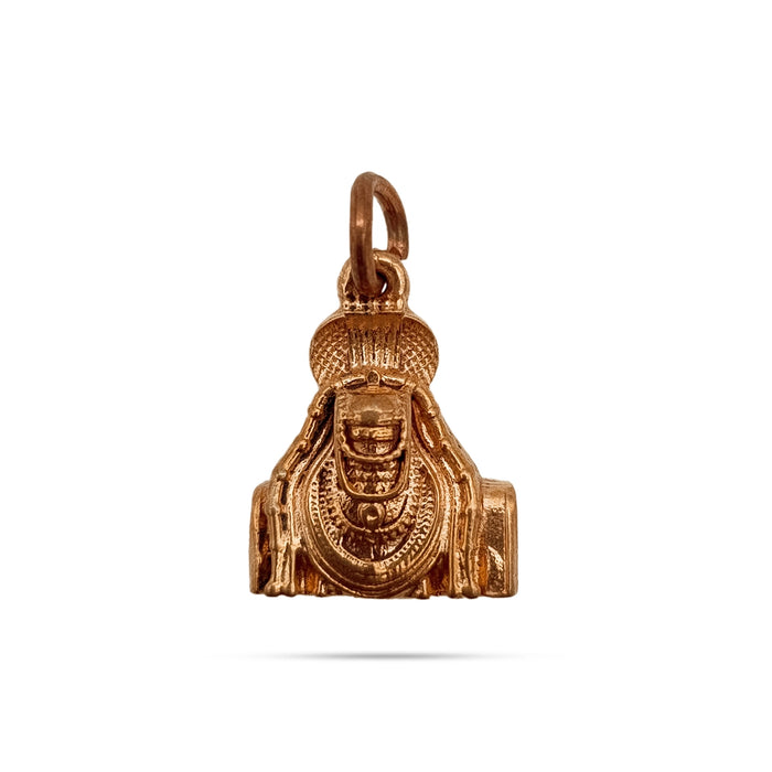 Annamalaiyar Murti Design Pendant - 0.75 x 0.75 Inch | Panchaloham Locket/ Dollar for Men And Women - Mala & Pendant