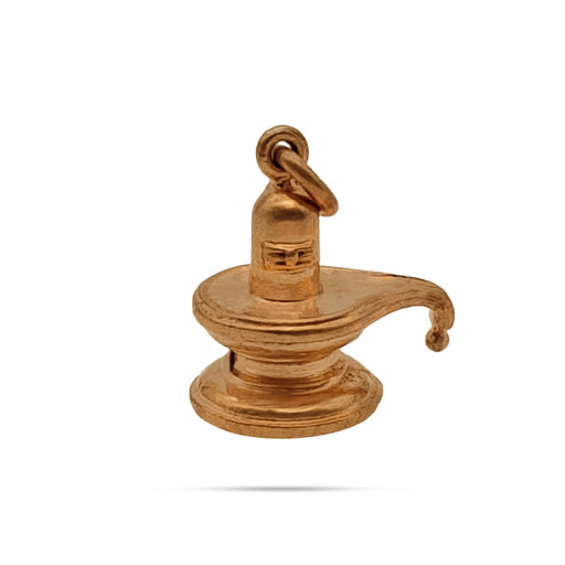 Shiv Ling Murti Design Pendant- 0.75 x 0.75 Inch | Panchaloham Locket/ Shiva Lingam Statue Dollar for Men&Women - Mala & Pendant