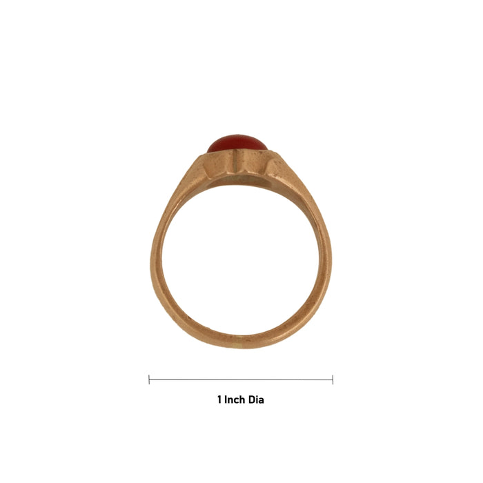 Finger Ring - 1 Inches | Panchaloham Ring/ Coral Jewellery/ Artificial Jewelry for Men And Women