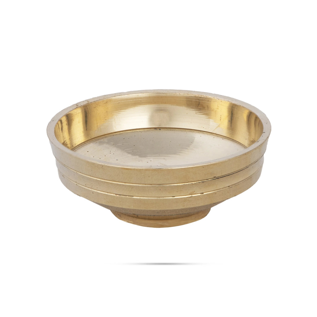 Flower Pot - 1 x 2 Inches | Brass Urli/ Uruli for Living Room/ 40 Gms Approx