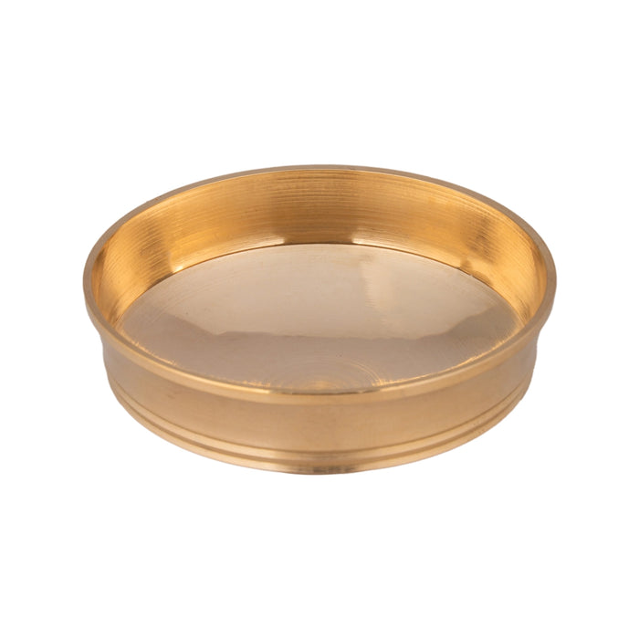 Brass Urli - 1 x 2.5 Inches | Brass Uruli/ Brass Flower Pot for Pooja/ 60 Gms Approx