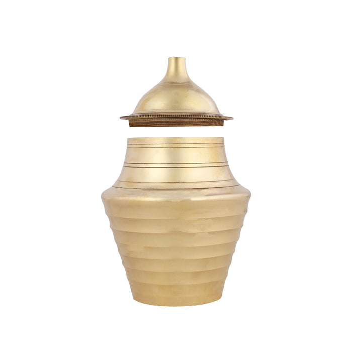 Brass Aarti - 6 x 4 Inches | Kumbha Aarti/ Kapoor Arti for Pooja/ 425 Gms Approx - Kapur Aarti