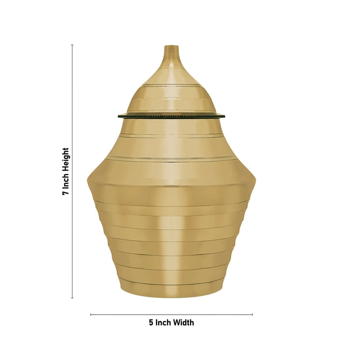 Kumbha Aarti - 7 X 5 Inches | Kapoor Dhani/ Camphor Burner/ Karpura Aarti Stand For Temple & Daily Ritual Use - Kapur Aarti