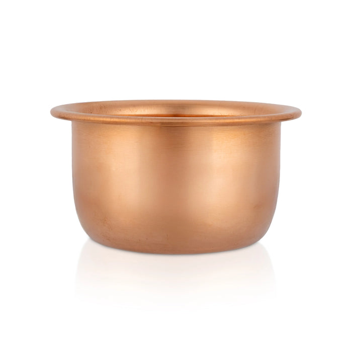 Copper Bowl - 2.5 x 4.5 Inches | Rocket Cup/ Pooja Bowl/ Small Bowl for Home