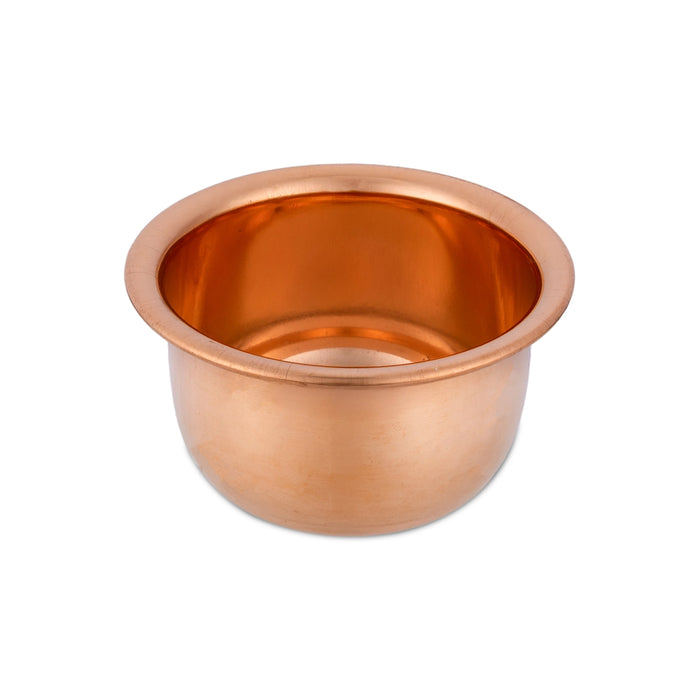 Copper Bowl - 2.5 x 4.5 Inches | Rocket Cup/ Pooja Bowl/ Small Bowl for Home
