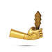 Soora Samhara Set - 7 x 3 Inches | Brass Idol / Lord Murugan Slaying Surapadman Set / Spiritual Temple Decor - Deity Accessories