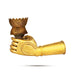 Soora Samhara Set - 7 x 3 Inches | Brass Idol / Lord Murugan Slaying Surapadman Set / Spiritual Temple Decor - Deity Accessories