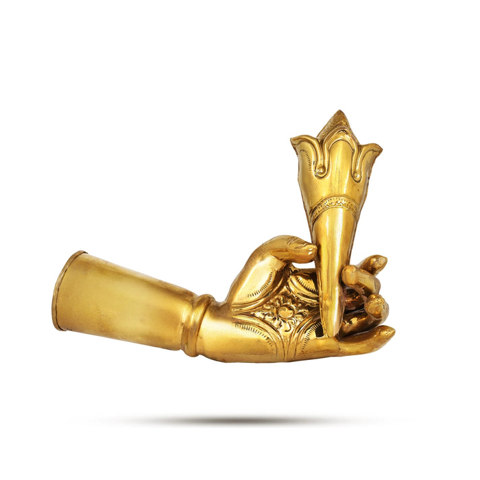 Soora Samhara Set - 7 x 3 Inches | Brass Idol / Lord Murugan Slaying Surapadman Set / Spiritual Temple Decor - Deity Accessories